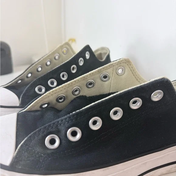 Converse Chuck Taylor All Star Platform Low Top Black White – Women’s Size 7.5 - Picture 10 of 14